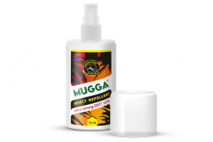 Najmocniejsza Mugga 50% DEET Strong Spray. Na komary tropikalne.